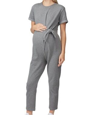 Hatch Maternity Lolo Gray Ankle Length Jumpsuit Size 2 (US M)